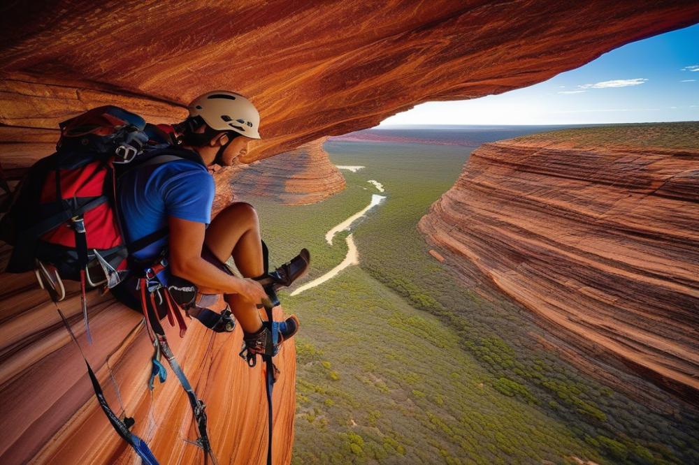 Abseiling And Rock Climbing In Kalbarri National Park