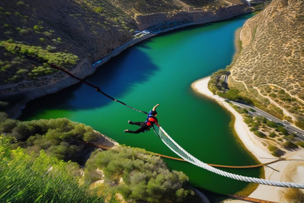 Bungee Jumping Off The Puente De Todos Santos In Alicante