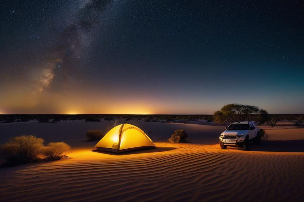 Camping Under The Stars In The Remote Gibson Desert