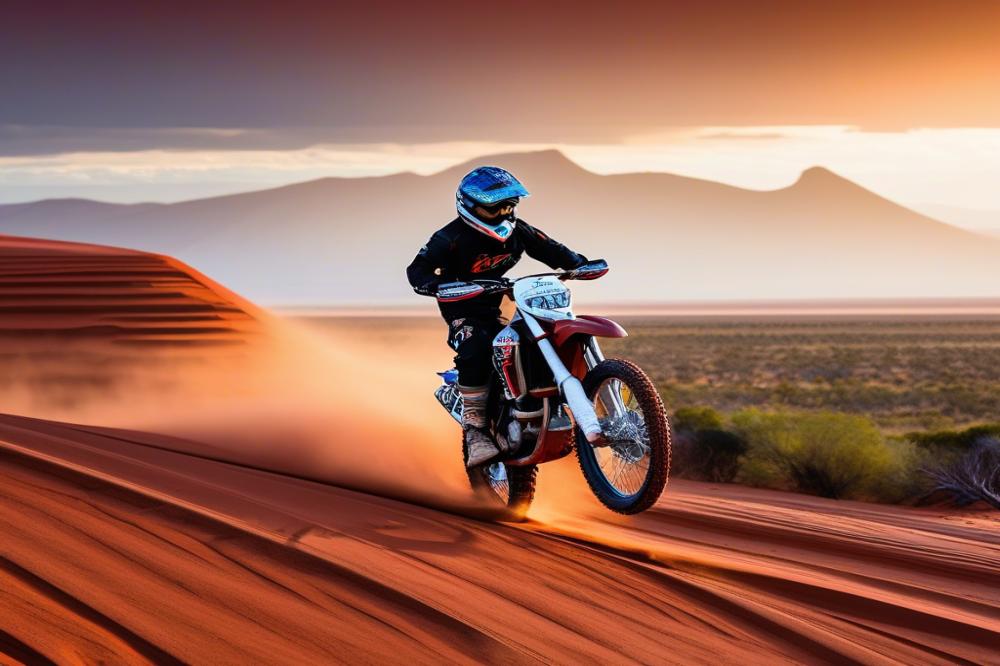Dirt Biking Through The Red Sands Of Western Australia