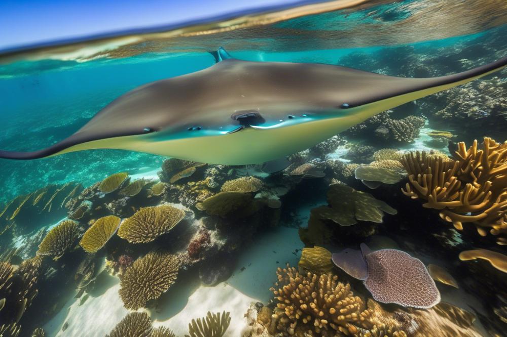 Diving With Manta Rays At Coral Bay
