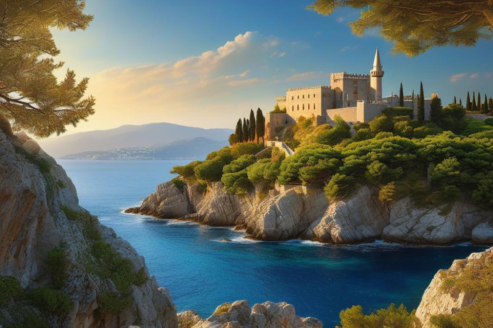 Historical Castles And Fortresses On Turkish Islands