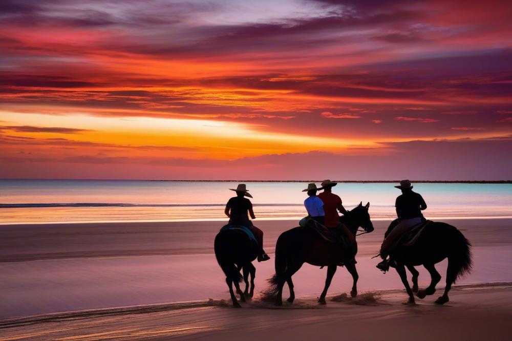 Horseback Riding Along The Pristine Beaches Of Broome