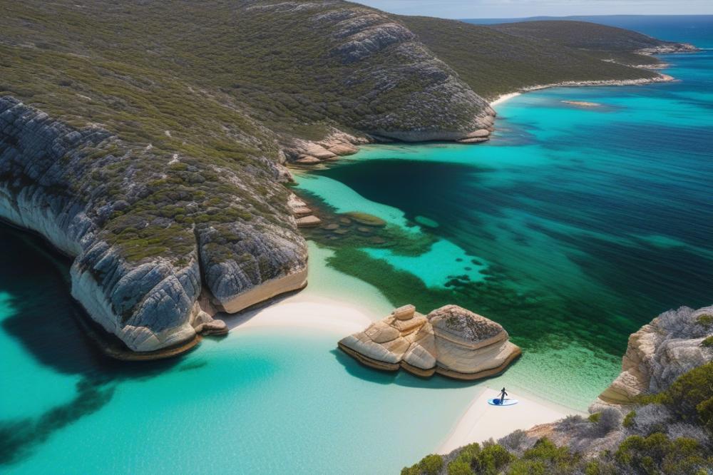 Paddleboarding In The Crystal-Clear Waters Of Esperance