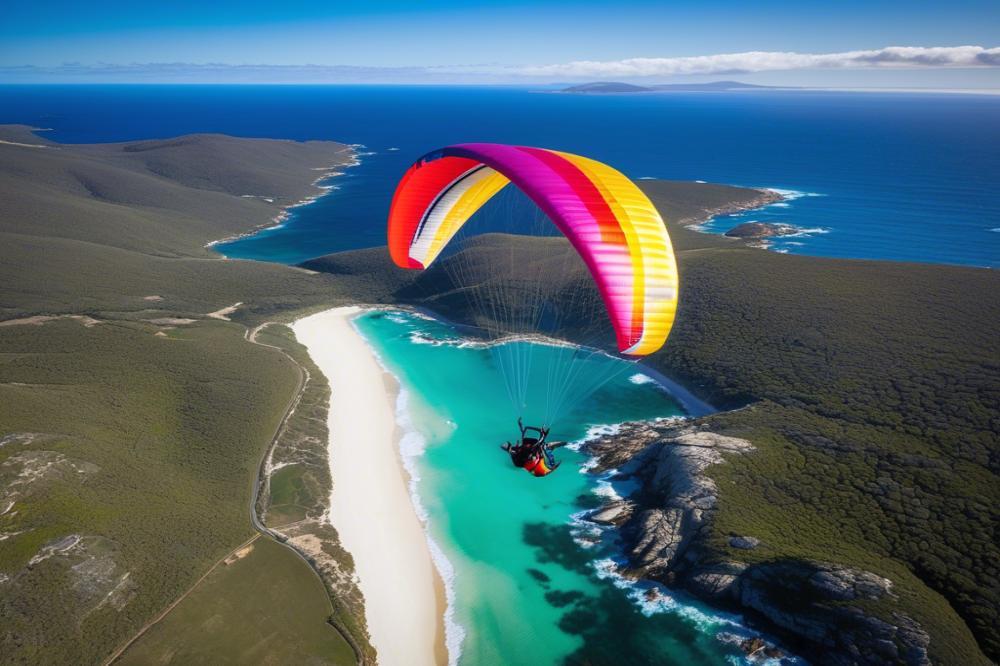 Paragliding Over The Stunning Coastline Of Albany