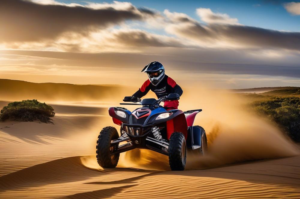 Quad Biking Through The Rugged Terrain Of Coral Bay