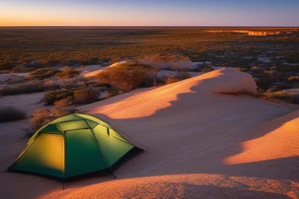 Wild Camping In The Remote Outback Of The Nullarbor Plain