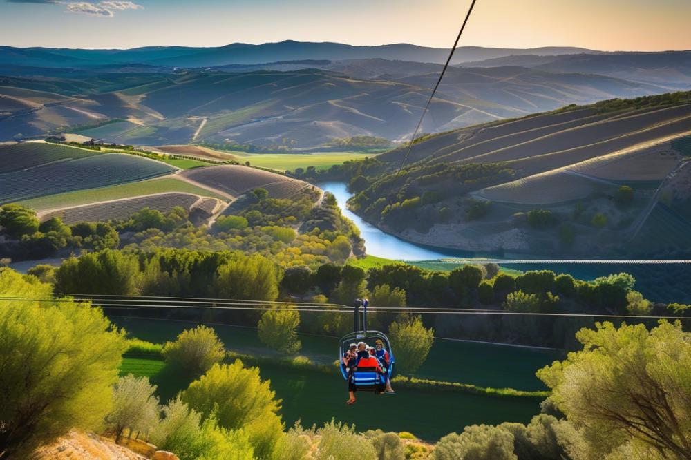 Ziplining Across The Spanish Countryside In Toledo